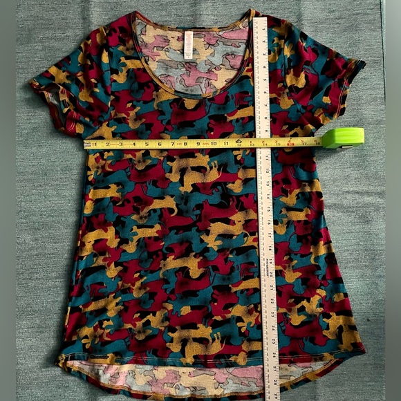 Rare! LulaRoe Dachshund Simply Comfortable T-Shirt high-low tunic. Like NEW! - Picture 4 of 5